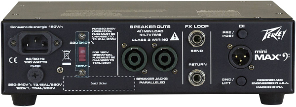 PEAVEY MiniMAX 600 - Усилитель "голова"