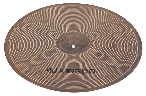 Тарелка крэш 16" [16" COLLECTION EXTREME CRASH] KINGDO [16" COLLECTION EXTREME CRASH] сплав B20, ручная работа, поверхность натуральная с проточкой