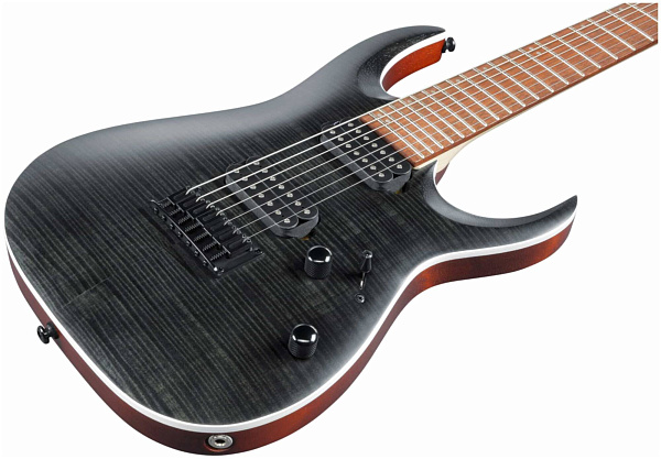 IBANEZ RGA742FM-TGF электрогитара, 7 струн, цвет - полупрозрачный серый