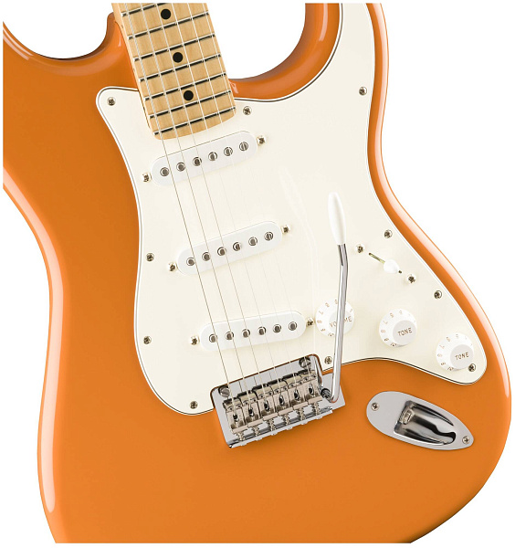 FENDER PLAYER STRATOCASTER®, MAPLE FINGERBOARD, CAPRI ORANGE электрогитара,...