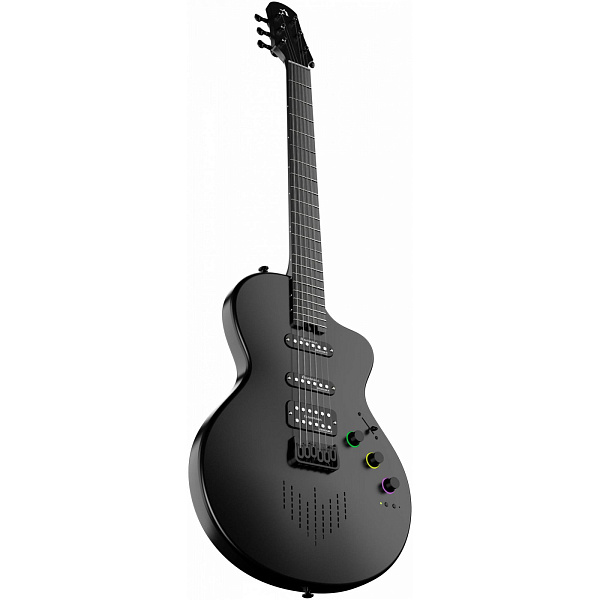 NEBULA SEEKER Cosmic Black - Смарт электрогитара со встроенным процессором, цвет чёрный