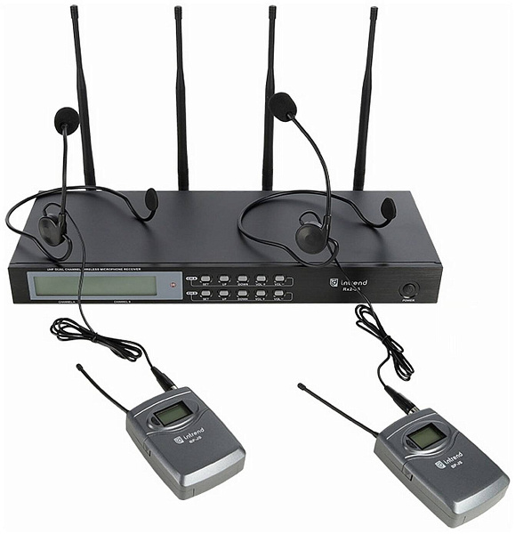 INTREND ITWMIC-JS-LH - радиосистема цифровая UHF, двухканальная. 2 поясных...