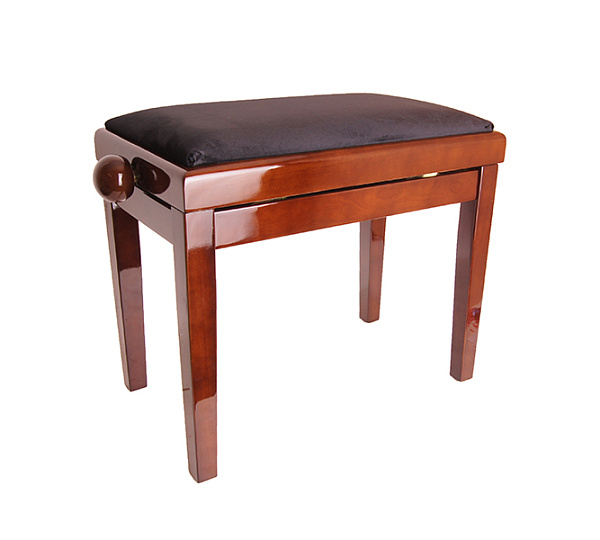 HY-PJ018B-GLOSS-WALNUT Банкетка, темный орех/черный, Rin