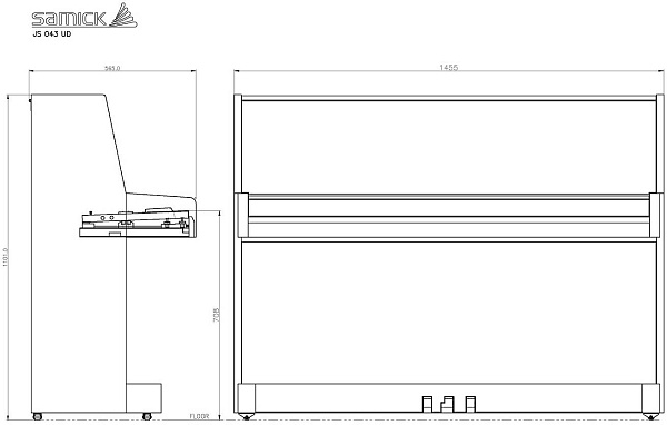 SAMICK JS043UD EBHP - Пианино акустическое