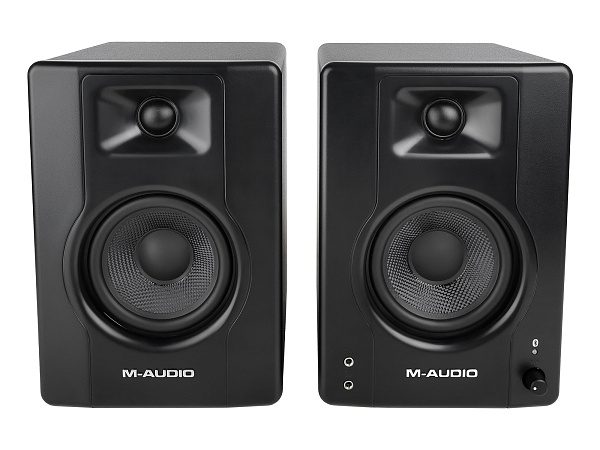 Акустическая система [BX4PAIRBTXEU] M-audio [BX4 BT (пара)] (активный+пассивный), 2-х полосные, 25 Вт, 69-22000 Гц, 4,5"+1", входы: 2x1/4"линейный вход, 2xRCA линейный вход, Bluetooth