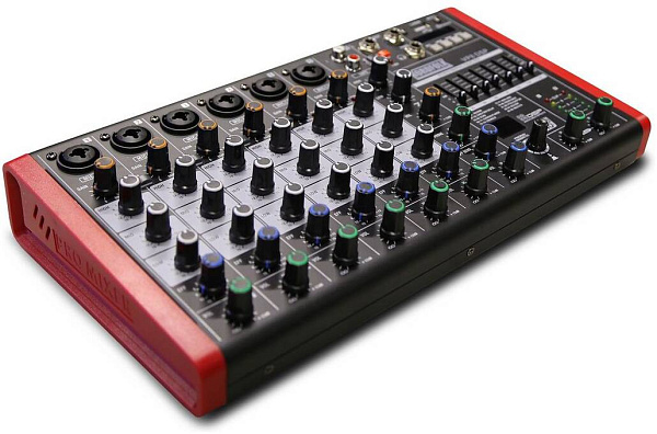 NORDFOLK NCM-8DSP компактный микш пульт, 6 микр, 6 лин, 2 ст, DSP, MP3...