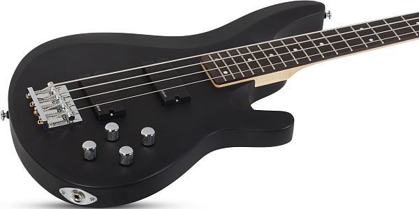 Бас-гитара SCHECTER [C-4 DELUXE SBK]  4-струнная, корпус: липа, гриф: клен, накладка: палисандр, 24 лада, цвет: Satin Black (SBK)