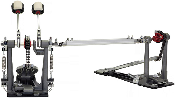 PEARL P-1032R - двойная педаль для бас-барабана, с красным эксцентриком