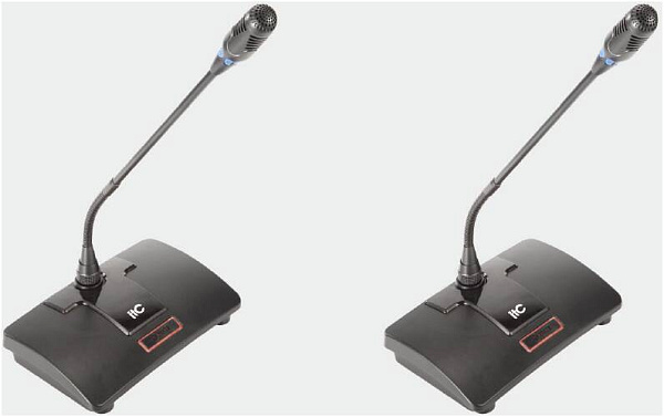 ITC T-521UZ - радиосистема UHF двухканальная с двумя настольными микрофонами...
