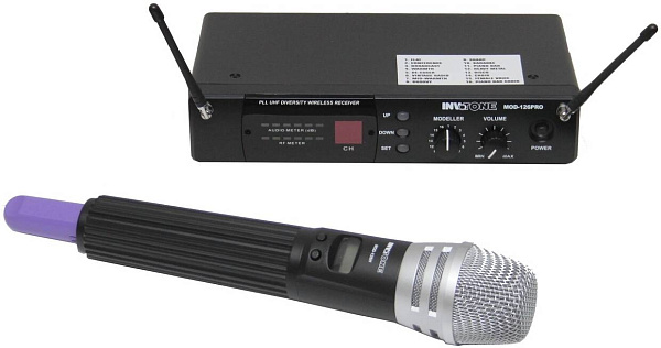 INVOTONE MOD-126HH - двухантенная радиосистема с микрофоном, DSP, UHF 710-726...