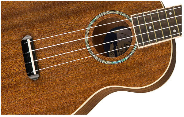 FENDER UKULELE ZUMA NAT WN укулеле концерт, цвет натуральный (махогани)
