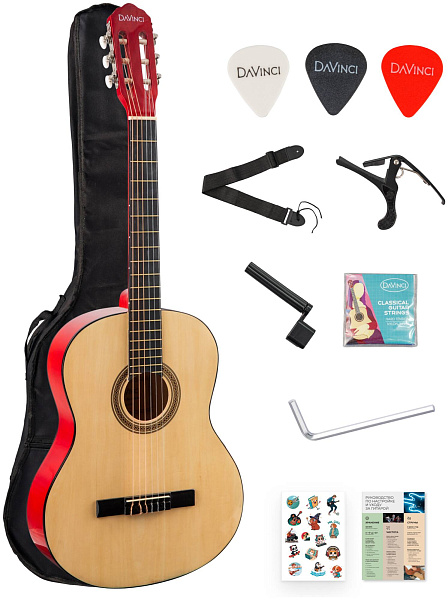 DAVINCI DC-70A NA PACK - Гитара классическая