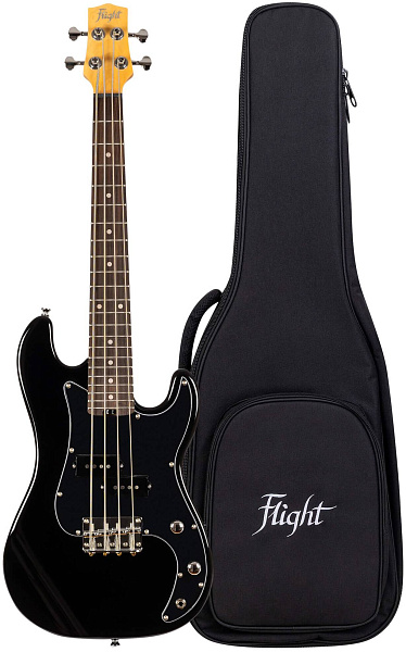 FLIGHT Mini Bass Lite BK - Бас-гитара уменьшенная