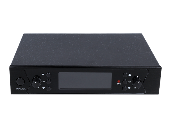 Микрофонная радиосистема Axelvox [DWS7000HT (HT Bundle)] UHF 710-726 MHz, 2 х 32 канала,LCD дисплей, 2х ИК порт, 2 ручных микрофона, 2 держателя на стойку, 2 силиконовых кольца.