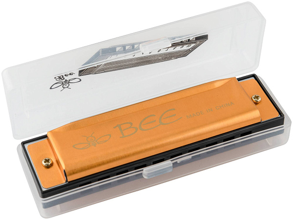 BEE DF10A-1 GOLD - Губная гармоника диатоническая