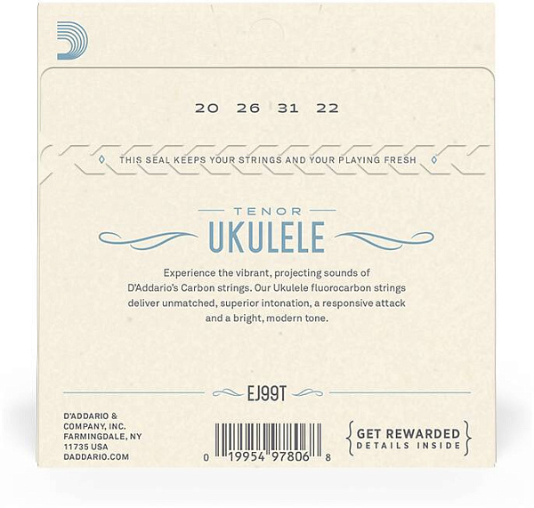 D'ADDARIO EJ99T - Струны для укулеле тенор