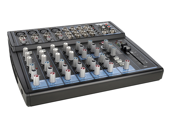 Микшер [GEM-12USB] Gemini [GEM-12USB] аналоговый, 12 каналов, DSP, выход на наушники, Bluetooth, USB-проигрыватель файлов в формате MP3/WAV