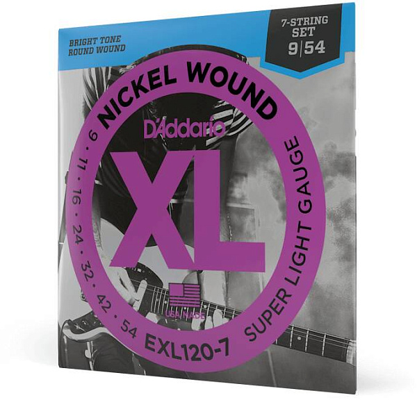 D'ADDARIO EXL120 7 - Струны для электрогитары 7-струнной
