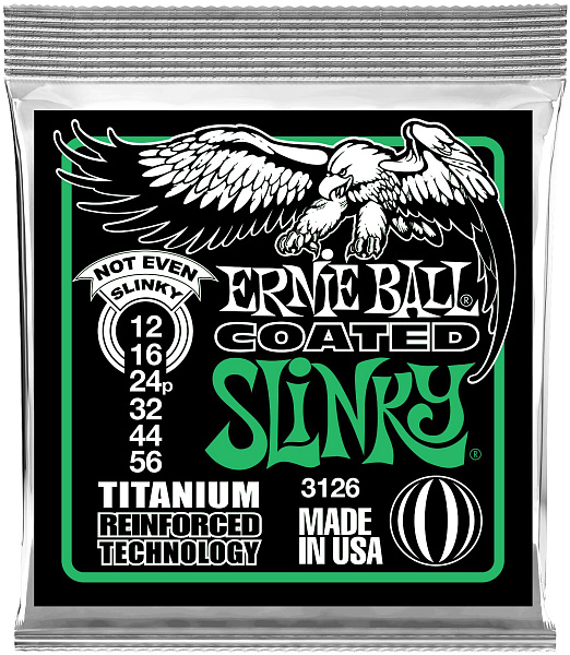 ERNIE BALL 3126 RPS Coated Titanium Slinky Not Even 12-56 - Струны для электрогитары