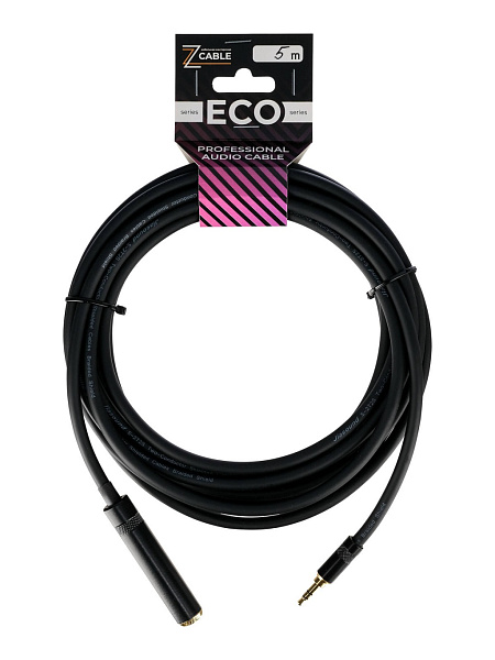 E48-3,5-6,35F-0500-0 Удлинитель-переходник 3,5-6,35мм female, 5м, ZZcable