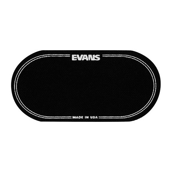 EQPB2 EQ Наклейка на рабочий пластик бас-барабана, черная, двойная педаль, Evans