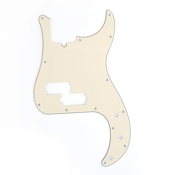 MX1303CM Пикгард для бас-гитары Precision Bass, 3 слоя, кремовая, Musiclily