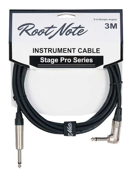 RN-IC-SA-3M-PRO Кабель инструментальный, прямой/угловой, 3м, Root Note