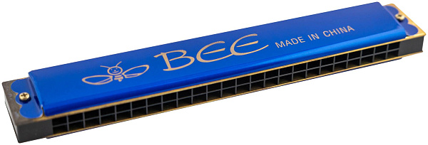 BEE DF24-1 BLUE - Губная гармоника тремоло