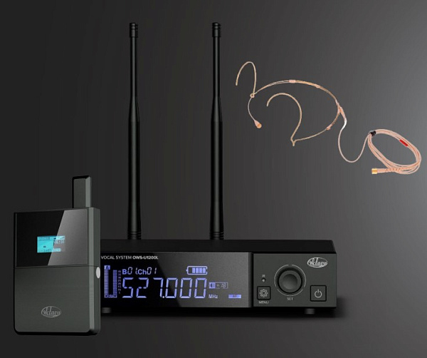 OWS-U1200D01+ Беспроводная система с головным микрофоном и кейсом, Октава