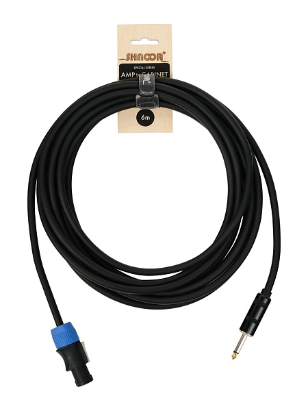 SC225-SPPJ-6m Кабель для гитарного усилителя, 2х2,5мм, Speakon-Powerjack, 6м, SHNOOR