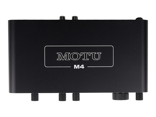 Аудиоинтерфейс USB [3140/3141] Motu [M4] АЦП/ЦАП: 24 бит/192 кГц, ЦАП ESS Sabre32 Ultra, 120 дБ, THD+N: -110 дБ, 2xCombo XLR/TRS, 2x1/4" TRS Jack входа / 4xRCA выхода, 4x1/4" TRS Jack выхода, 1/4" TRS Jack выход для наушников, MIDI, USB-C