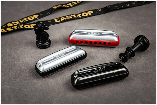 EASTTOP LUCKY 8 BLACK COMB - Губная гармоника диатоническая