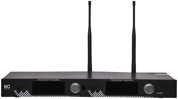 ITC T-521UZ - радиосистема UHF двухканальная с двумя настольными микрофонами...