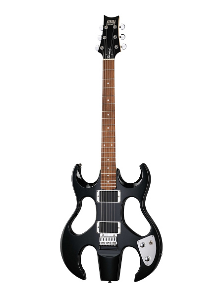 MIG23-BL24 Электрогитара, черная, MIG Guitars