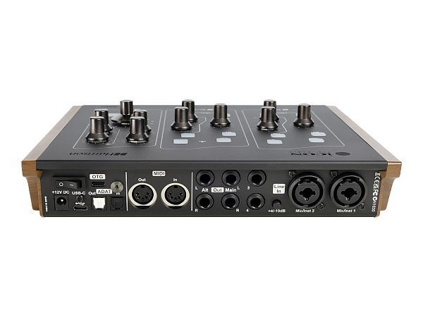 Аудиоинтерфейс USB [110313A3001] Icon [Harrison 32Ci] предусилитель микрофонный с USB аудио интерейсом, АЦП/ЦАП: 24 бит/192 кГц, 20-20000 Гц, 125 дБ, S/N: -125 дБ, 2xCombo XLR/TRS, 2x1/4" TRS/ 4x1/4" TRS, MIDI, ADAT Toslink, USB-C
