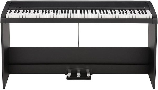 KORG B2SP BK цифровое пианино, стойка, тройная педаль, адаптер питания...
