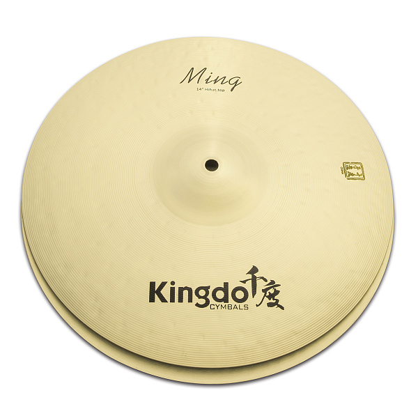 Тарелки хай-хэт 14" [14" MING HI-HAT] KINGDO [14" MING HI-HAT] сплав В20, ручная работа, поверхность традиционная