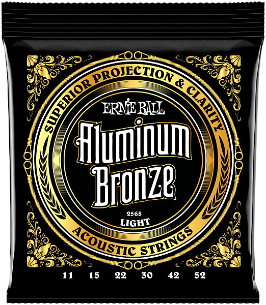 ERNIE BALL 2568 Aluminum Bronze Light 11-52 - Струны для акустической гитары