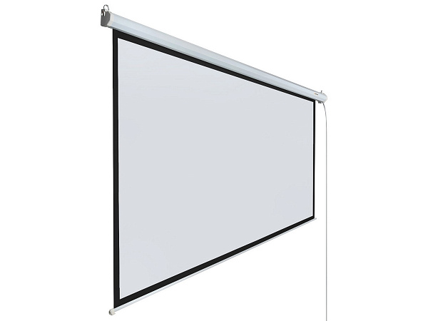 [LEC-100114] Экран с электроприводом Lumien [Eco Control] 125x200 см (раб. область 119х194 см) (90") Matte White черная кайма по периметру 16:10