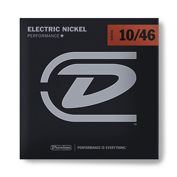 Dunlop DEN1046+ - Струны для электрогитары 10-46, Medium, Electric Nickel Performance+