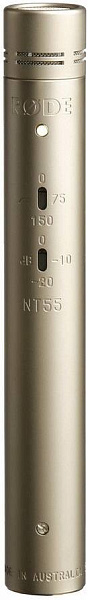 RODE NT55 конденсаторный кардиоидный микрофон с капсюлем 1/2”, трехпозиционный...