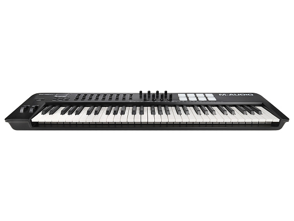 MIDI клавиатура [OXYGEN61MKV] M-audio [Oxygen 61 MKV] 61 клавиша, LCD дисплей, 8 энкодеров, 8 пэдов, 9 фейдеров, 12 кнопок управления, колеса высоты тона и модуляции, smart control, auto-mapping, встроенный арпеджиатор, 1/4" Jack вход для педали сустейна
