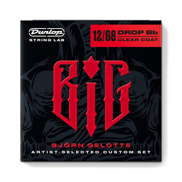 BIG1268 Bjorn Gelotte Комплект струн для электрогитары, с покрытием, 12-68, Dunlop