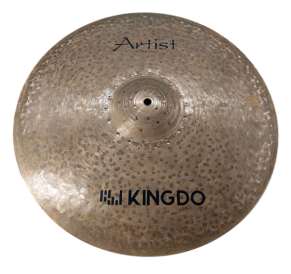 Комплект тарелок: Hi-Hat14" [ARTIST DARK SET 14"+16"+18"+20"] KINGDO [ARTIST DARK SET 14"+16"+18"+20"] Crash16",Crash18",Ride20" натуральная поверхность, ручная работа, сплав В20