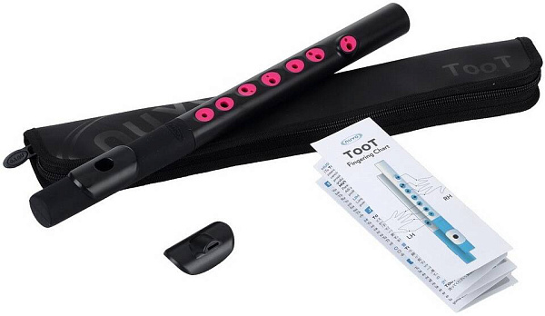 NUVO TooT (Black/Pink) блок-флейта TooT, материал - пластик, цвет - чёрный/розовый,...