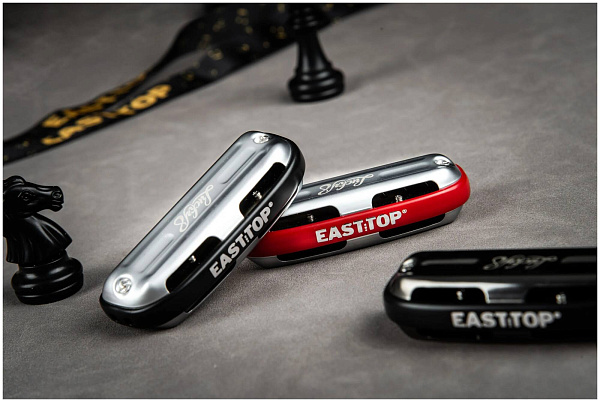EASTTOP LUCKY 8 BLACK COMB - Губная гармоника диатоническая