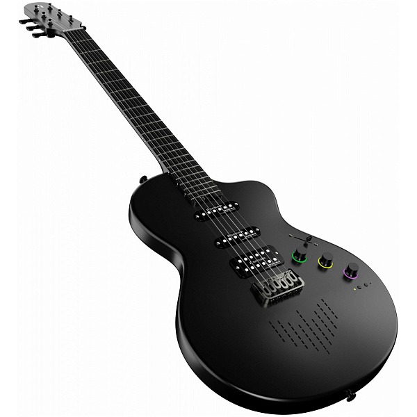 NEBULA SEEKER Cosmic Black - Смарт электрогитара со встроенным процессором, цвет чёрный