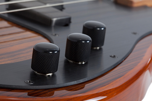 Бас-гитара SCHECTER [P-4 EXOTIC FVSB] 4-х струнная, корпус: болотный ясень, топ: зебравуд, гриф: запеченый клен, 21 лад, звукосниматель: EMG Metal Works P, цвет: Faded Vintage Sunburst (FVSB)