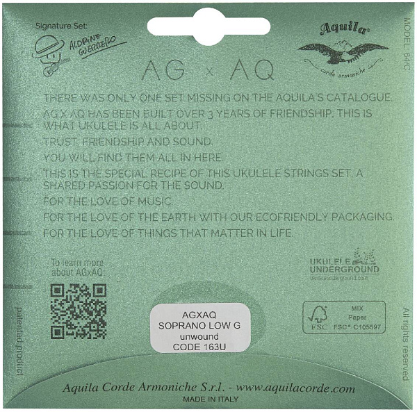 AQUILA 163U - Струны для укулеле сопрано