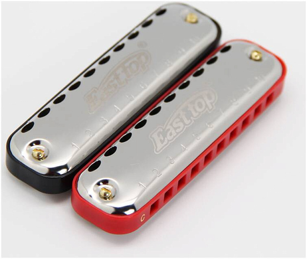 EASTTOP T10-1 C RED COMB - Губная гармоника диатоническая